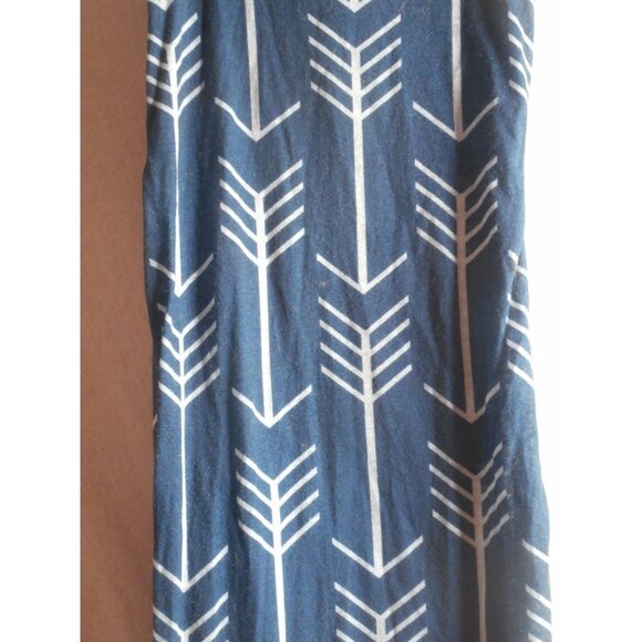 Blue White arrow Infinity Scarf 9 x 33 inches - Picture 2 of 2